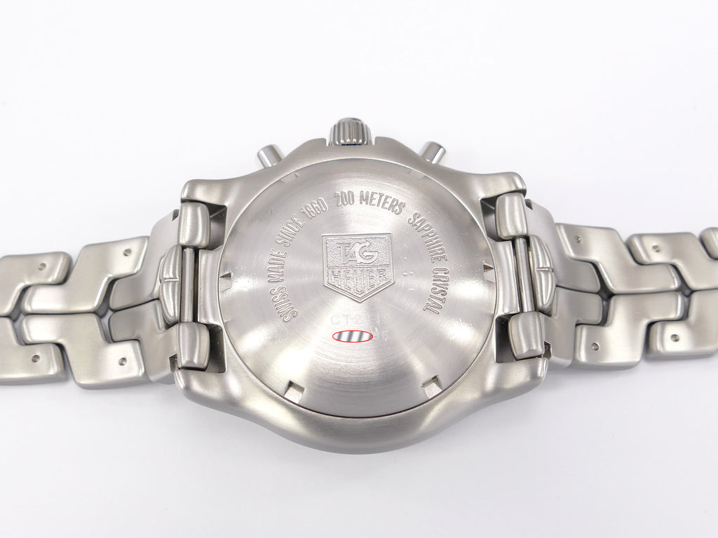 TAG Heuer Link CT2110 stainless steel screw down case back