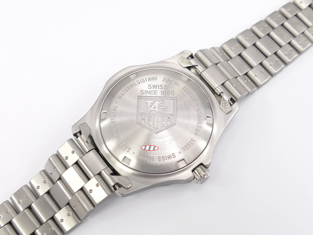 TAG Heuer 2000 Classic WK1111-0 stainless steel screw down case back