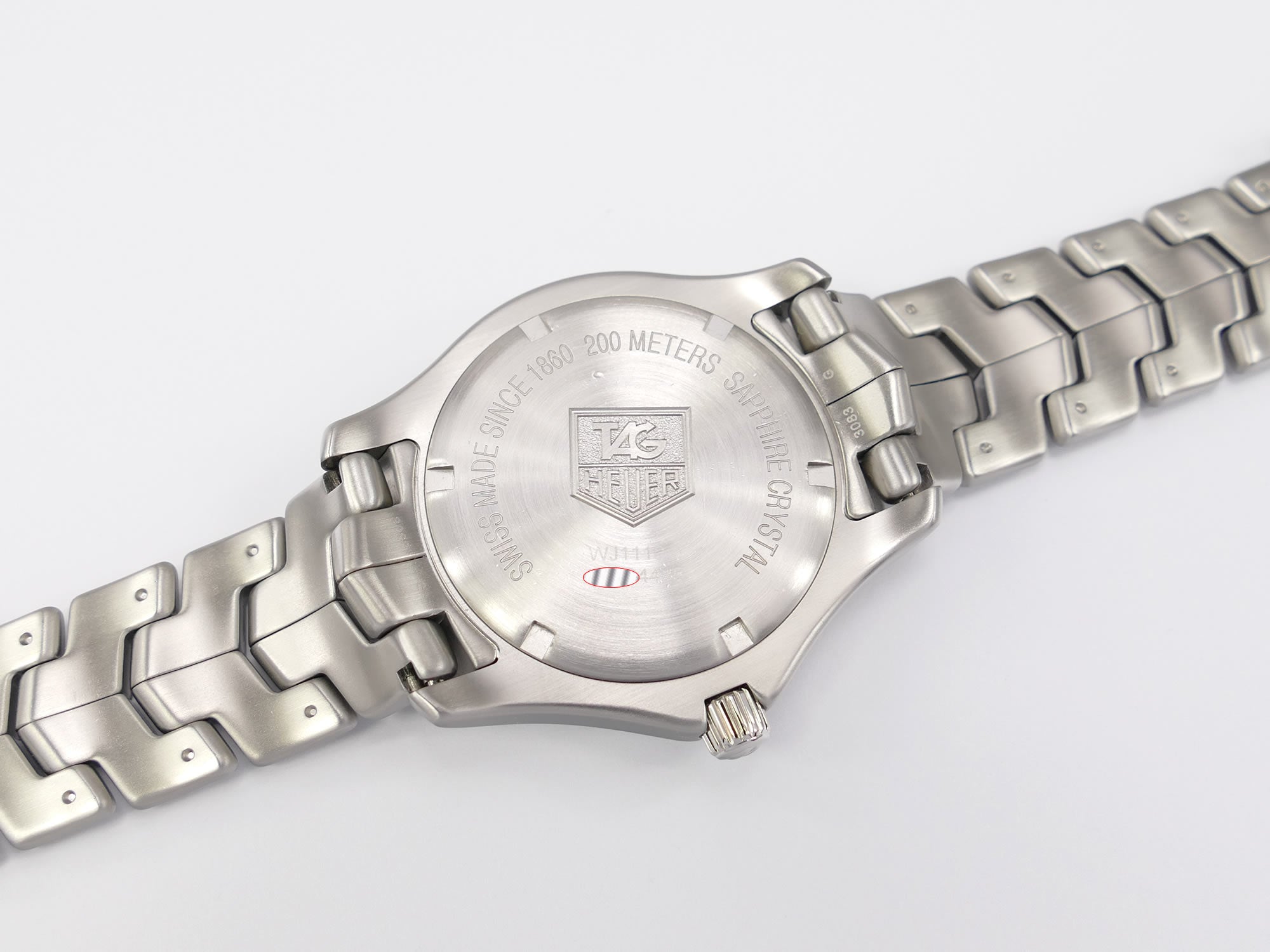 TAG Heuer Link WJ1110-0 stainless steel screw down case back