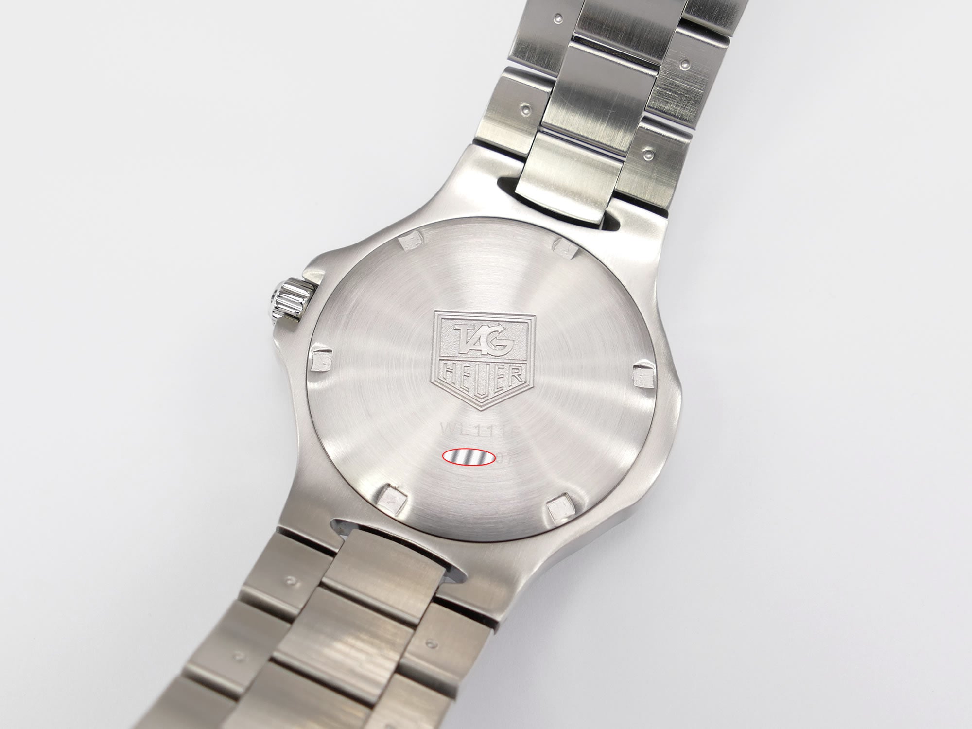 TAG Heuer Kirium WL111F stainless steel screw down case back