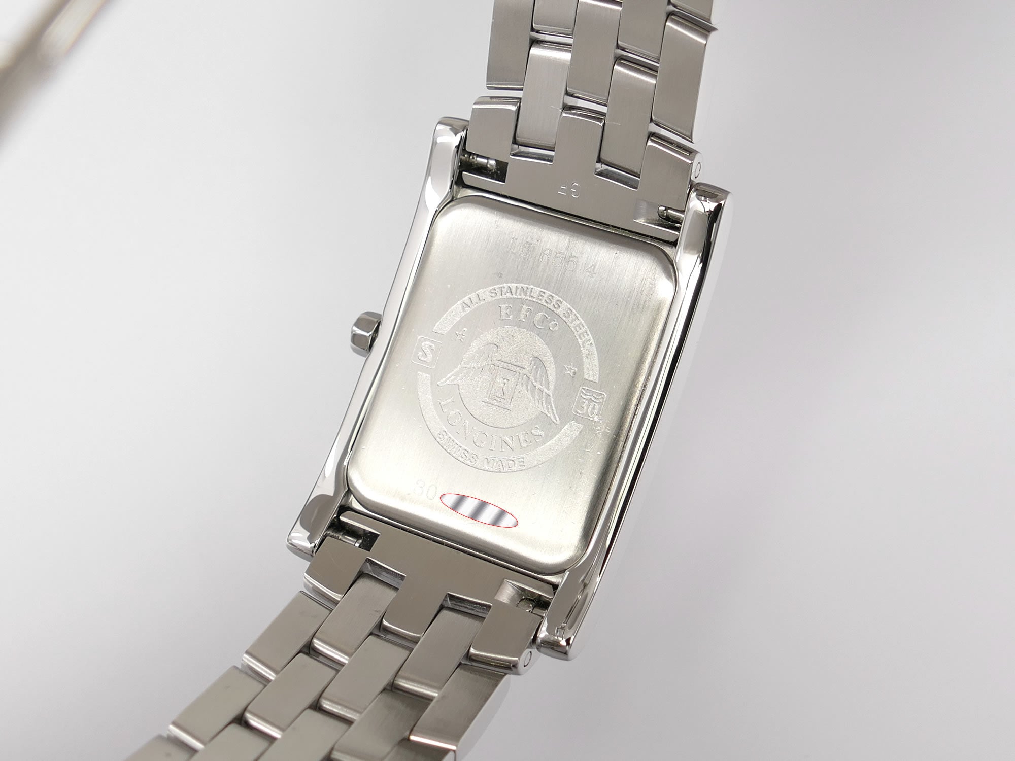 Longines DolceVita L5.655.4 stainless steel case back