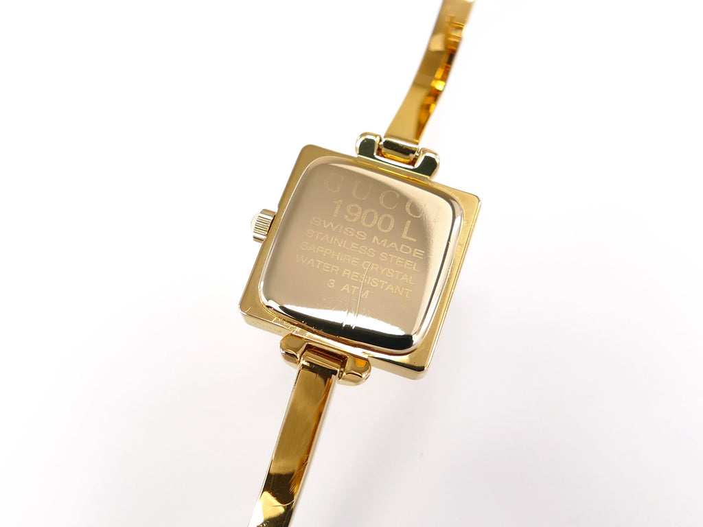Gucci 1900L 18k Gold Plated case back