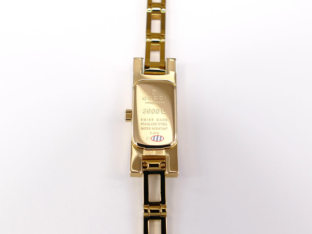 Gucci 3900L 18k gold plated case back