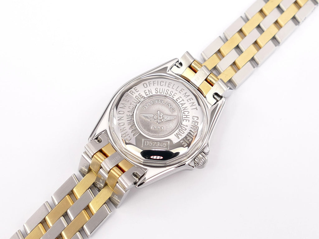 Breitling Callistino D52345 stainless steel screw down case back