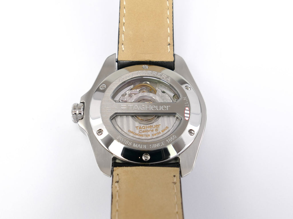TAG Heuer Grand Carrera WAV511B Calibre 6 exhibition case back