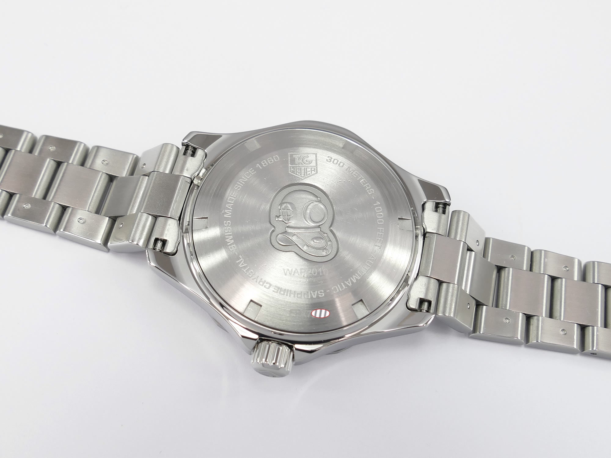 TAG Heuer Aquaracer Calibre 5 WAP2010 stainless steel screw down case back