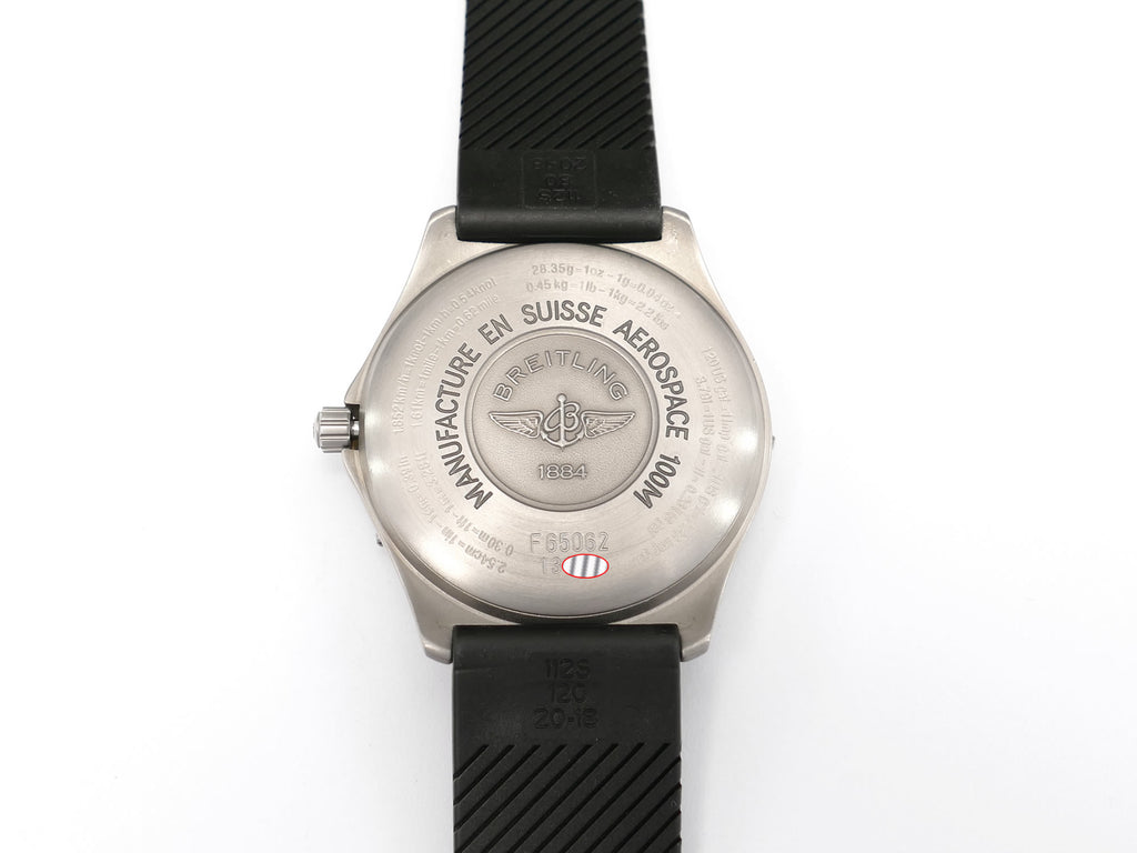 Breitling Aerospace F65062 titanium case back