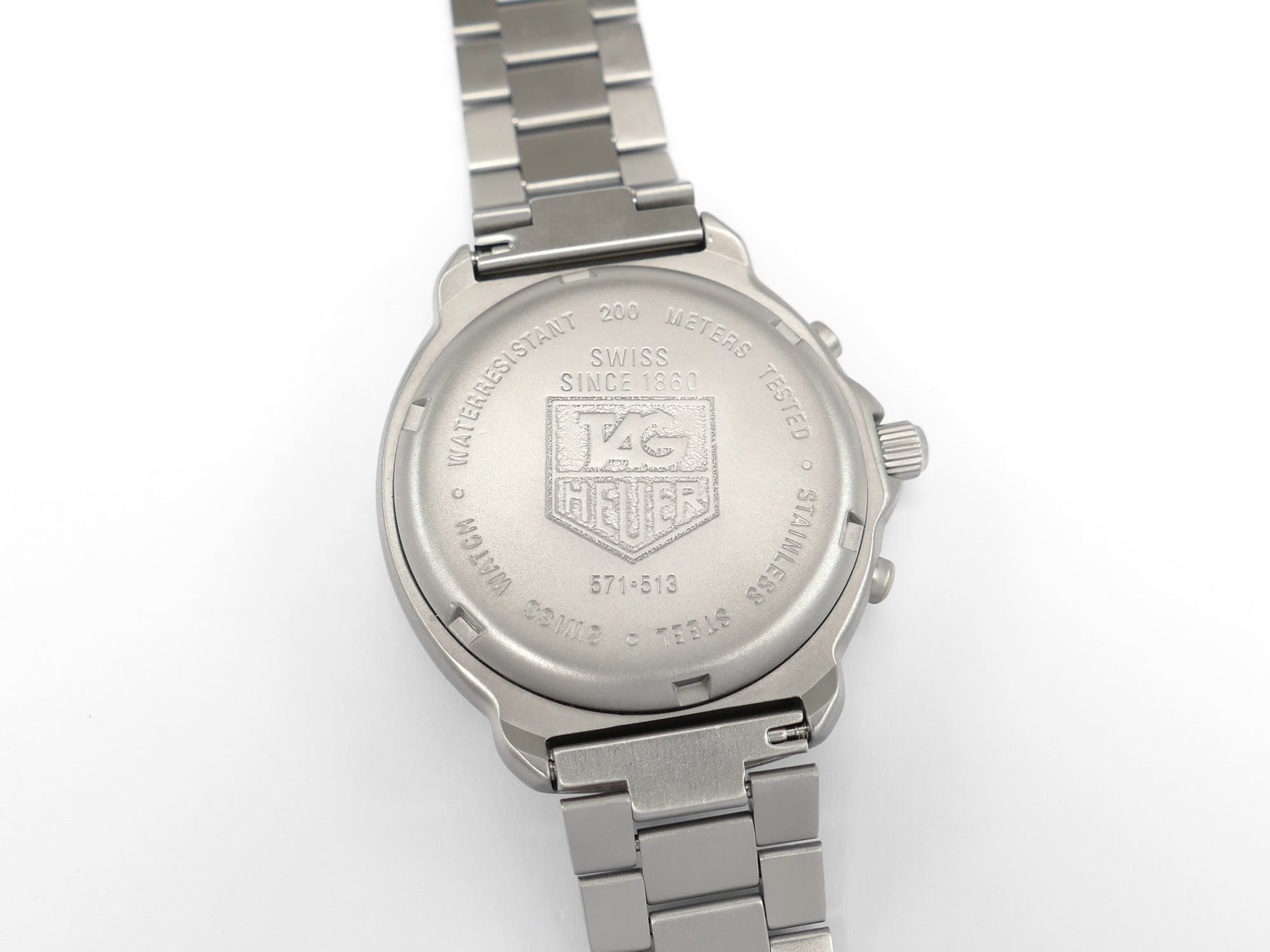 TAG Heuer Formula 1 571.513 stainless steel screw down case back