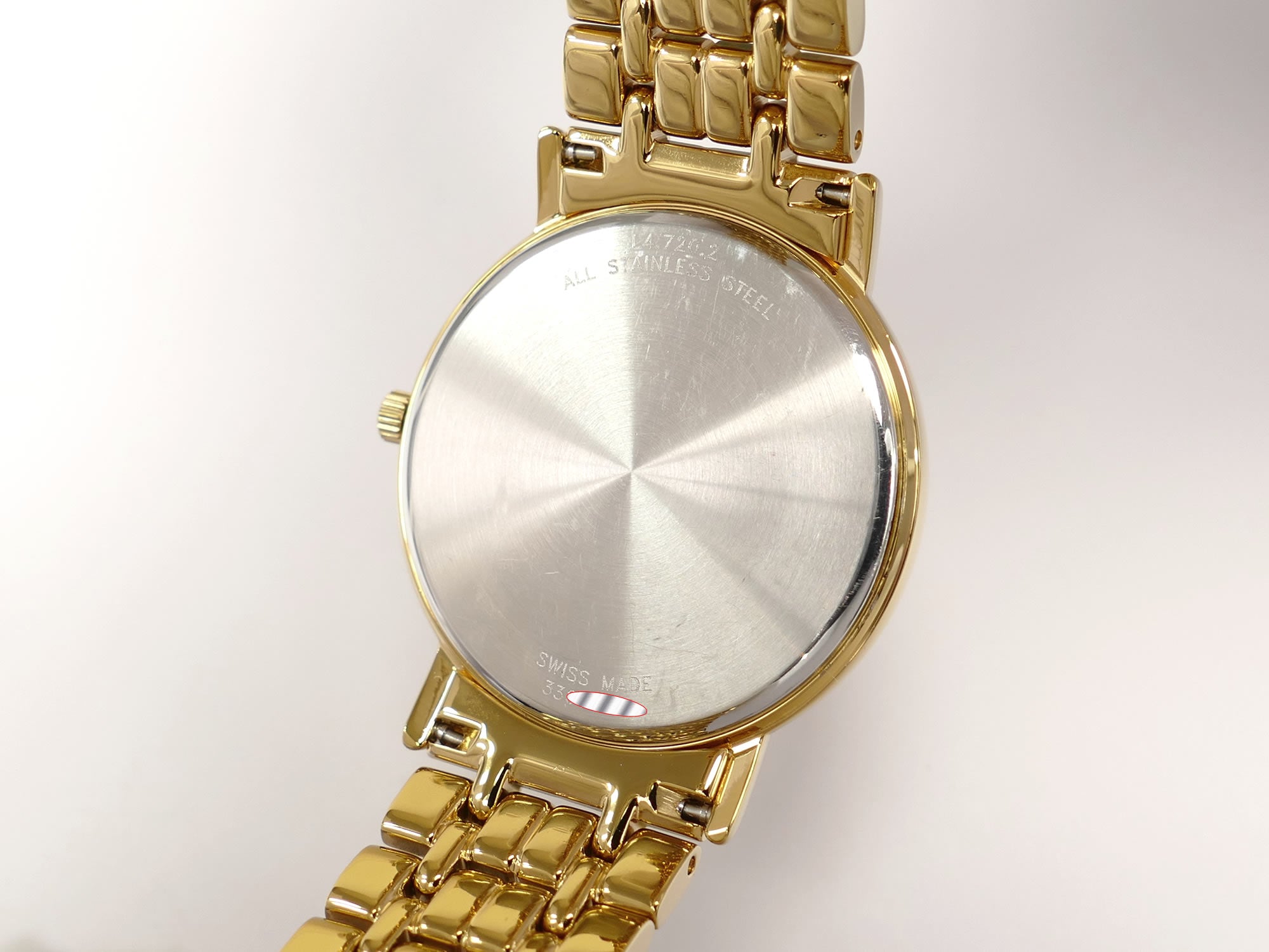 Longines Présence L4.720.2 stainless steel case back