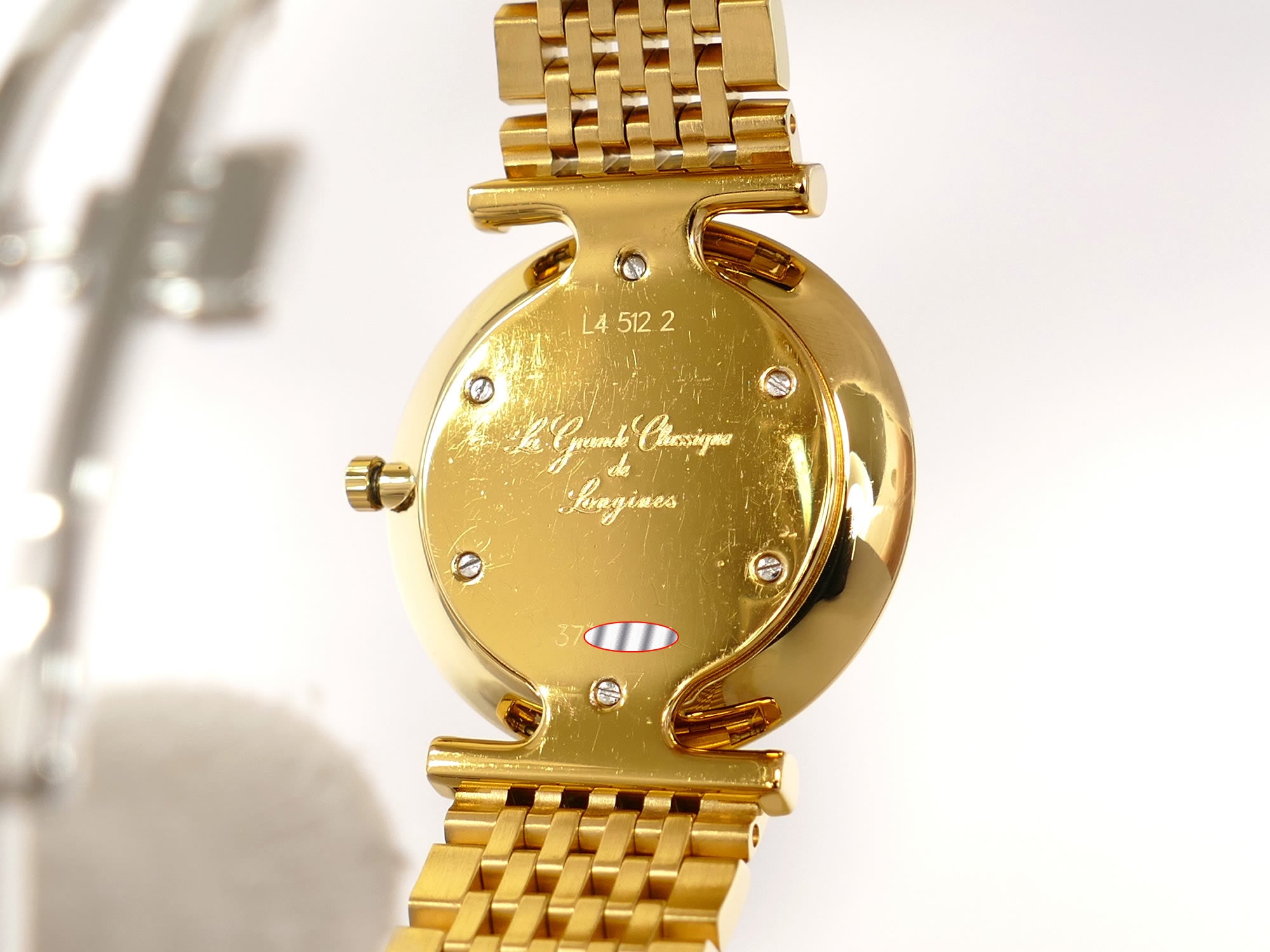 Longines La Grande Classique L4.512.2 Gold PVD case back