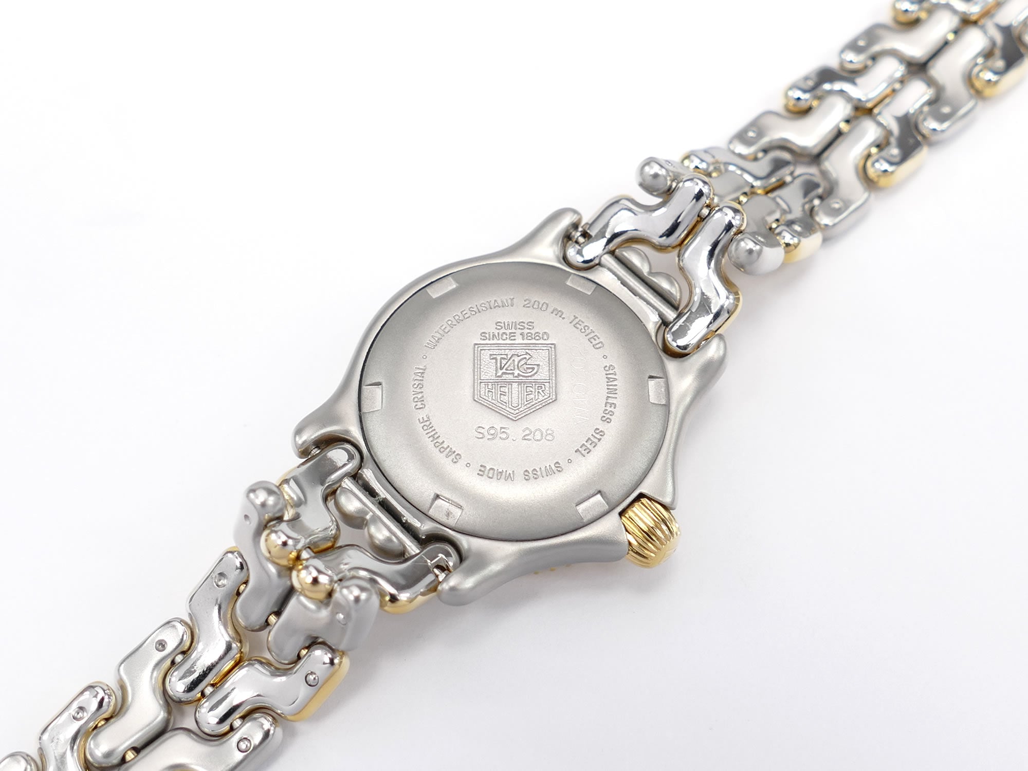 TAG Heuer SEL S95.208 stainless steel screw down case back