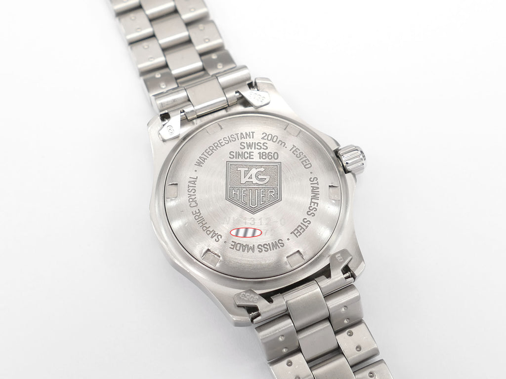 TAG Heuer 2000 Classic WK1312-0 stainless steel screw down case back