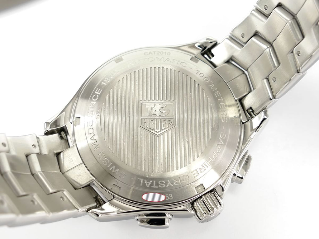 TAG Heuer Link Chronograph Calibre 16 CAT2010.BA0952 screw down case back