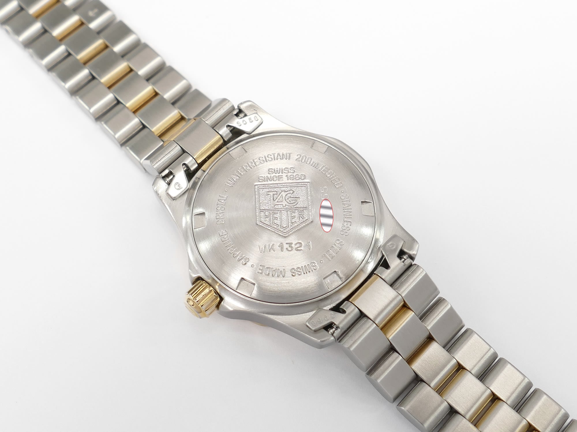 TAG Heuer 2000 Classic WK1321 stainless steel screw down case back