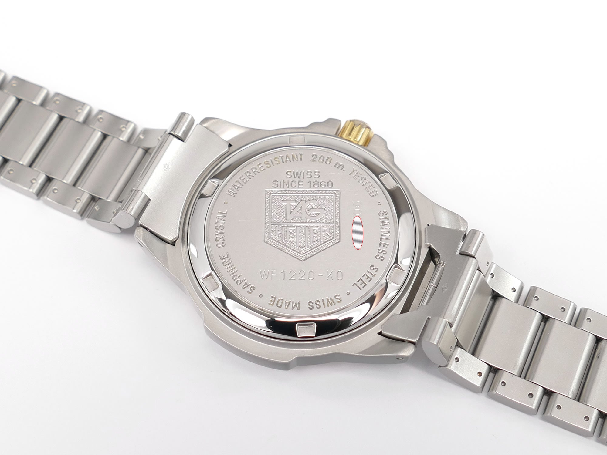 TAG Heuer 4000 WF1220-K0 Stainless Steel screw down case back