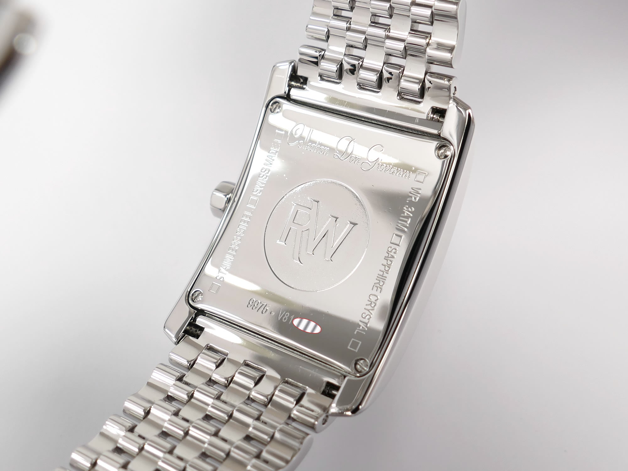 Raymond Weil Don Giovanni 9975 stainless steel case back