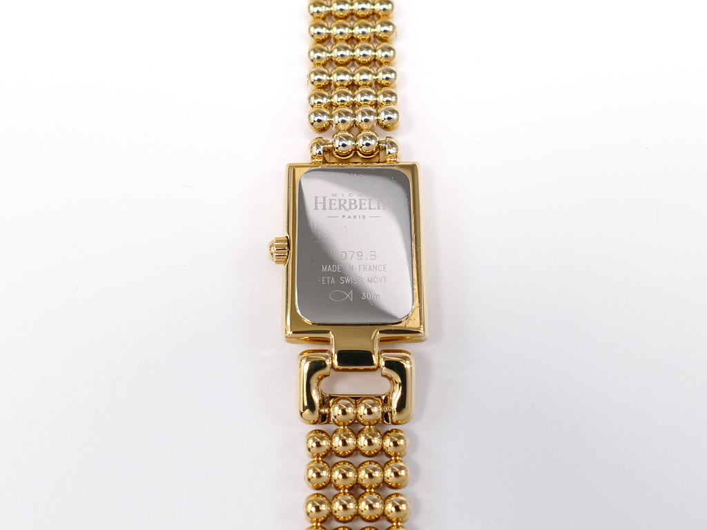 Michel Herbelin Perles 1079.B stainless steel case back