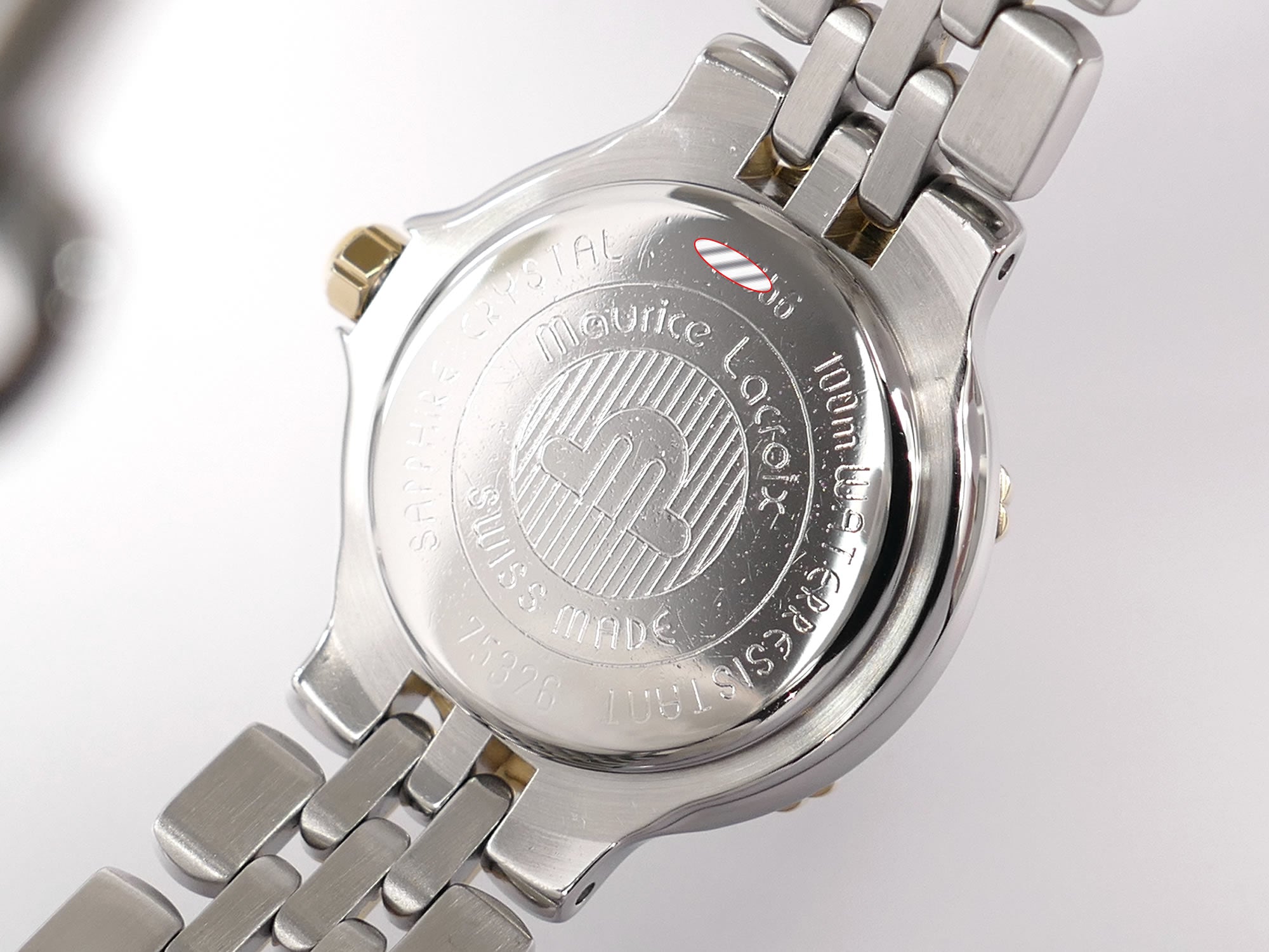 Maurice Lacroix Calypso 75326 stainless steel case back