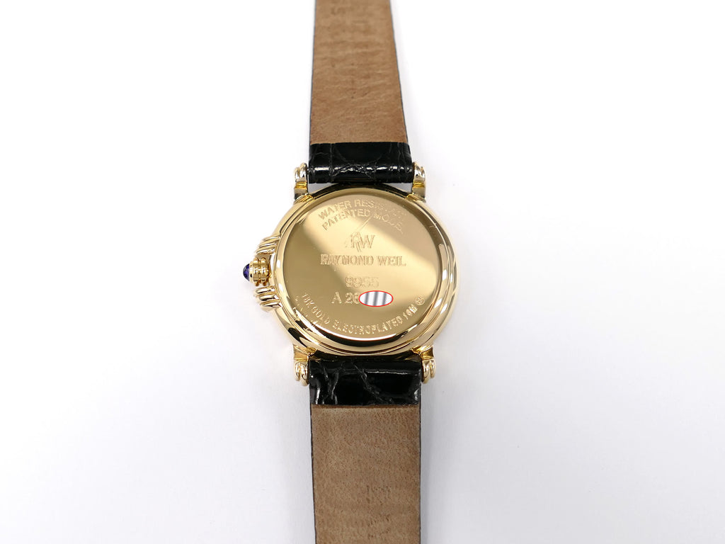 Raymond Weil Traditional 9955 18k Gold Plated case back