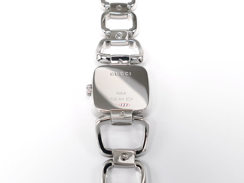 Gucci G 125.5 stainless steel case back