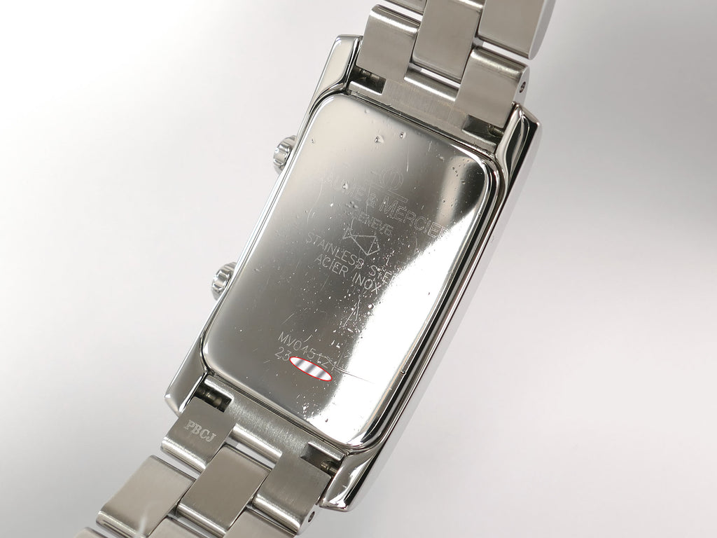 Baume & Mercier Hampton Dual Time MV045121 stainless steel case back