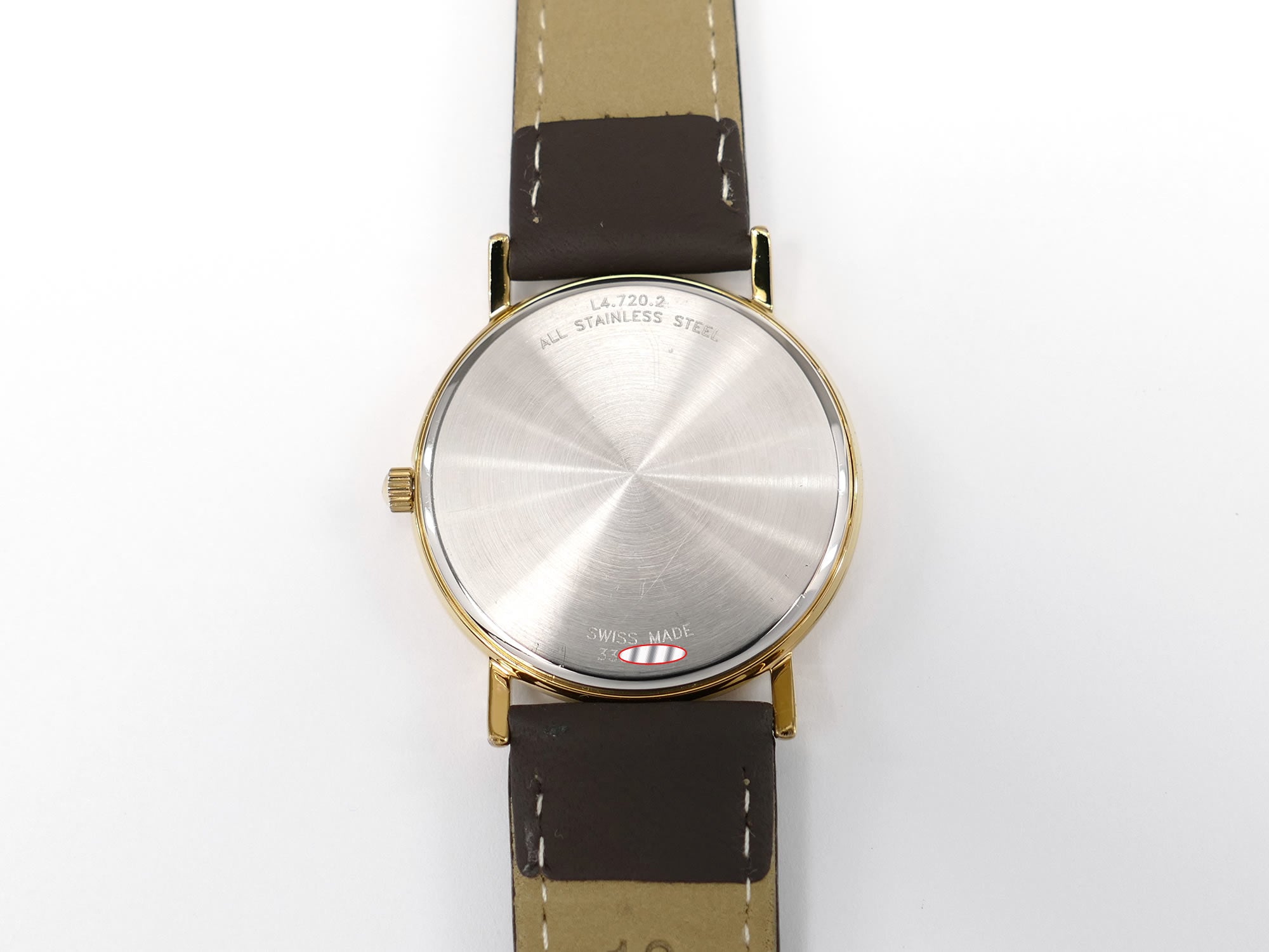 Longines Présence L4.720.2 stainless steel case back