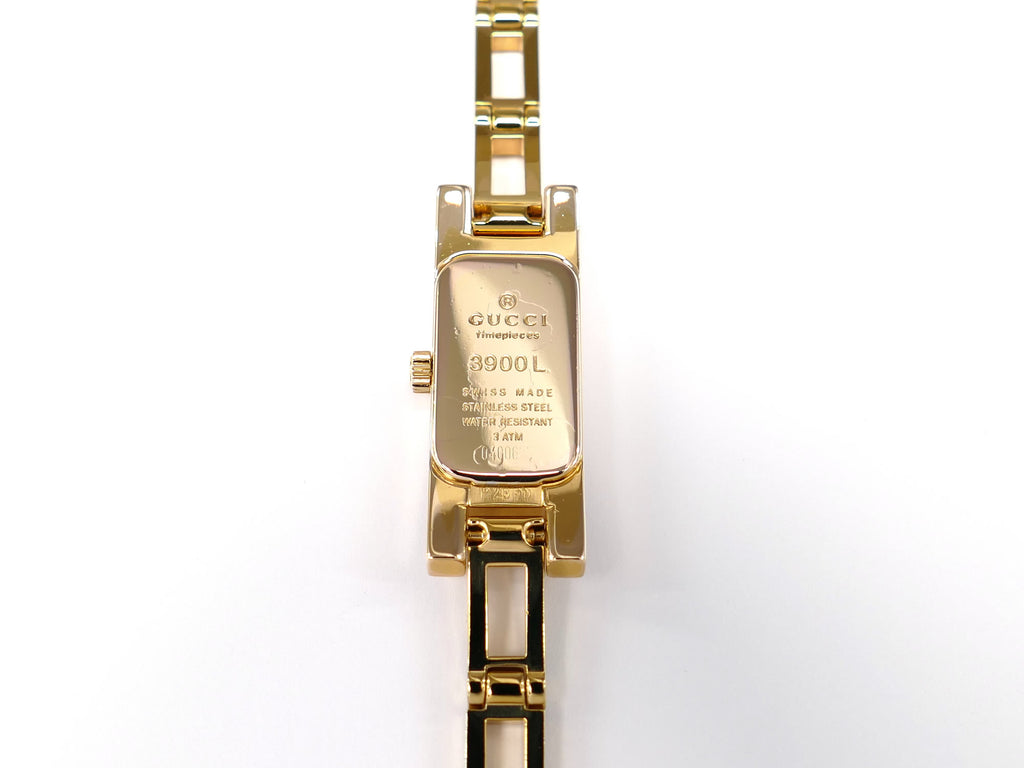 Gucci 3900L 18k Gold Plated case back
