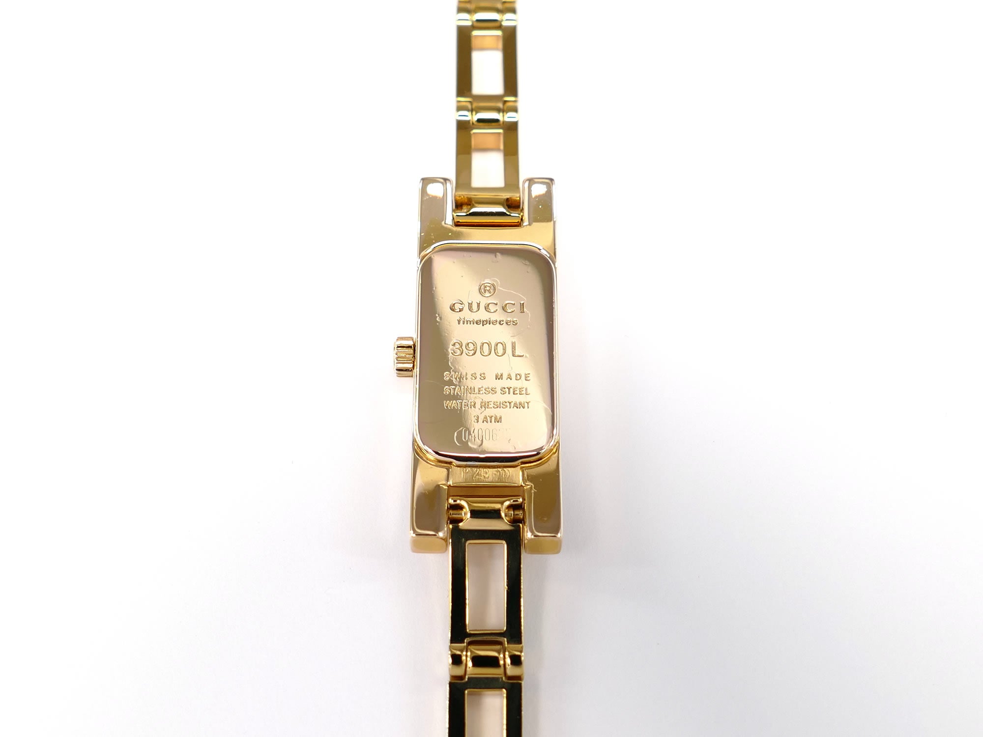 Gucci 3900L 18k Gold Plated case back