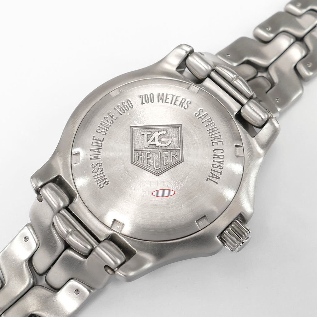 TAG Heuer Link WT1112 stainless steel screw down case back