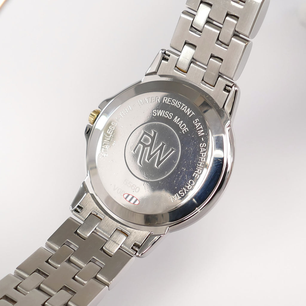 Raymond Weil Tango 5560 stainless steel case back
