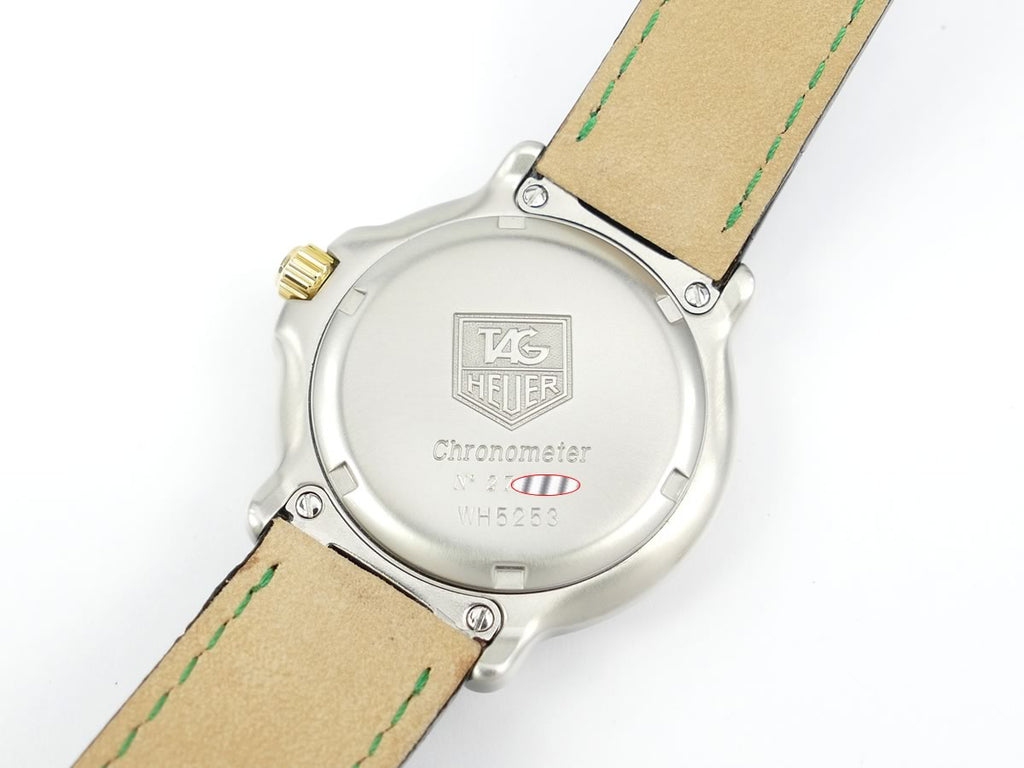 TAG Heuer 6000 Green Chronometer WH5253 stainless steel case back
