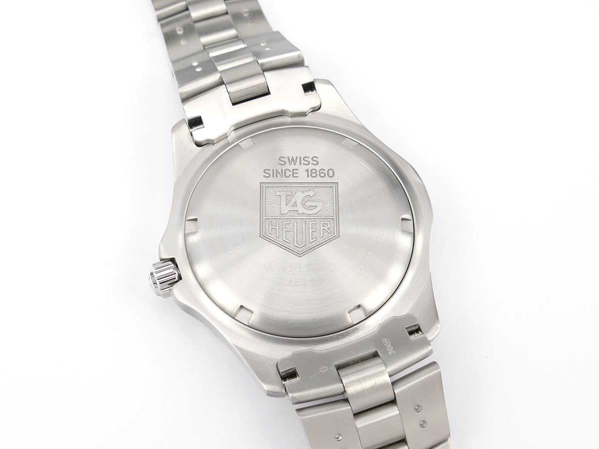 TAG Heuer Exclusive WN1112-0 screw down stainless steel case back