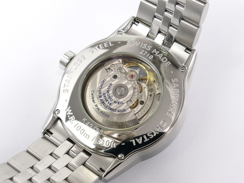 Raymond Weil Freelancer 2710 exhibition case back automatic caliber 4200 movement