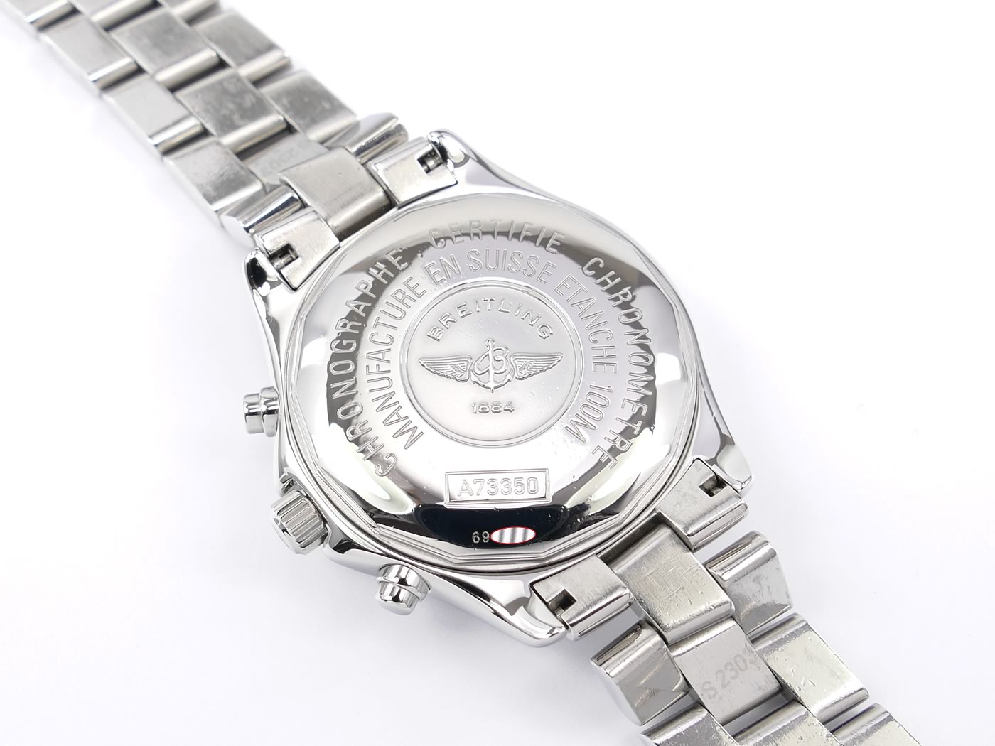 Breitling Colt Chrono A73350 screw down case back