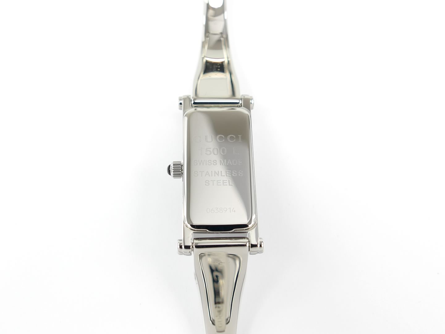 Gucci 1500 L stainless steel case back