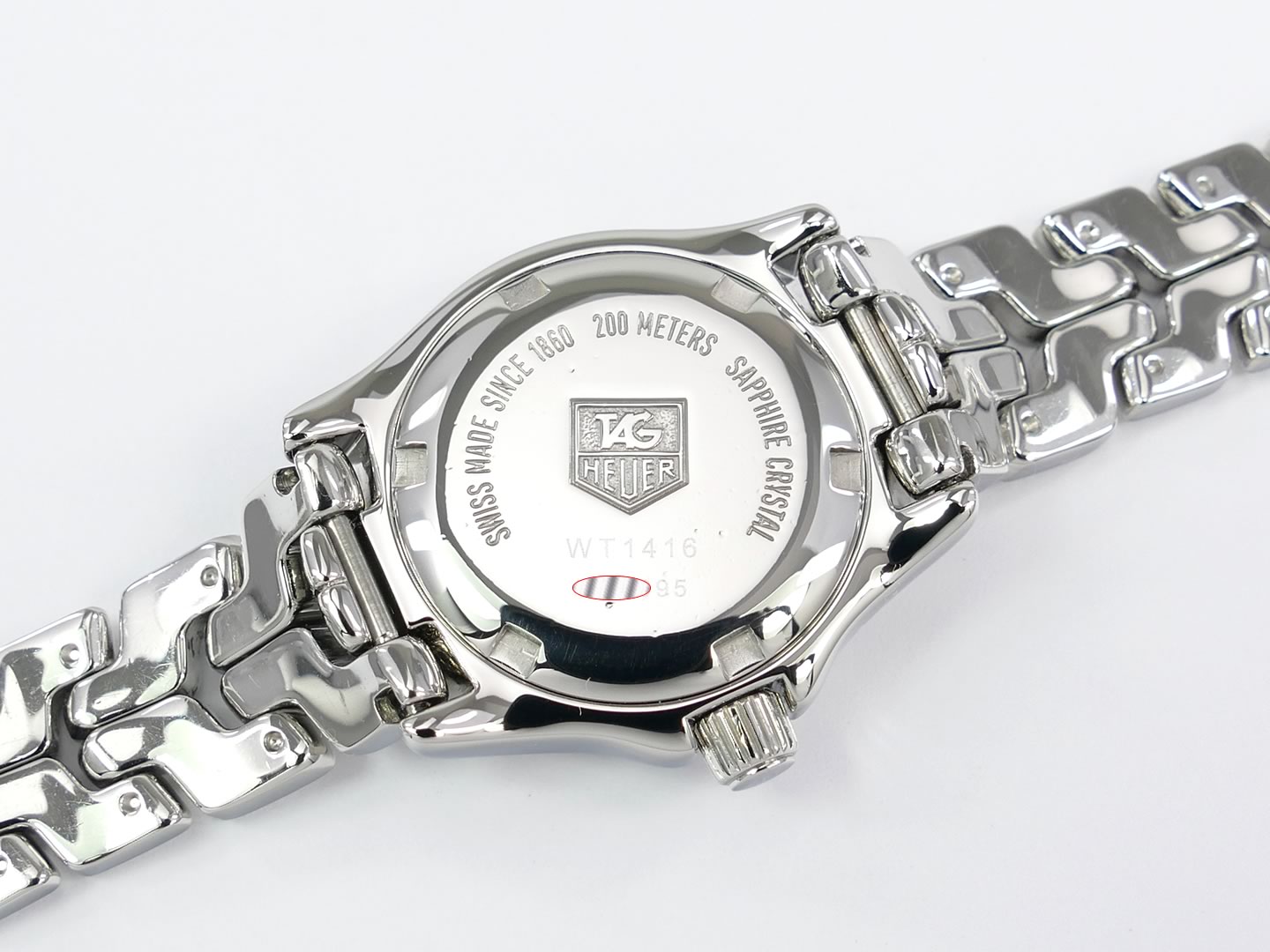 TAG Heuer Link Silver WT1416.BA0561 screw down case back