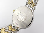 Omega De Ville Silver Dial 7314.31.00 stainless steel case back with DeVille city scape