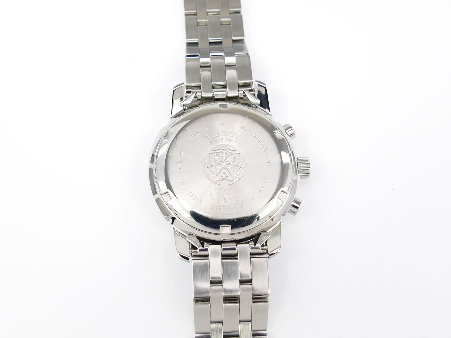 Tissot T-Sport PRS200 Chronograph Blue T17.1.486.44 screw down stainless steel case back