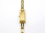 Gucci 3900 L Black Dial 18k gold plated case back