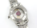TAG Heuer Tiger Woods Link Automatic WJF211D.BA0570 exhibition case back viewing caliber 6 movement