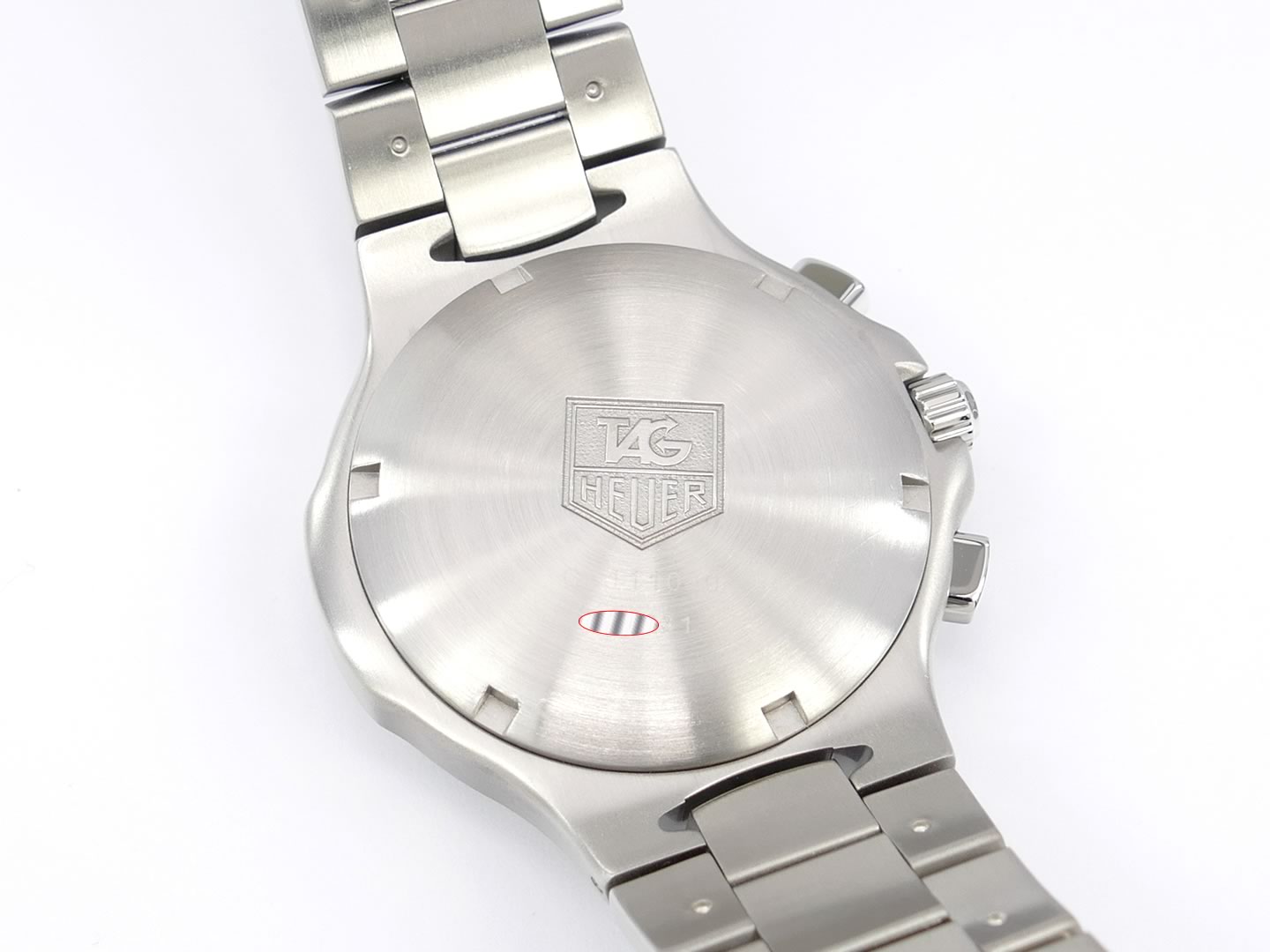 TAG Heuer Kirium Chronograph Black Dial CL1110-0 screw down case back