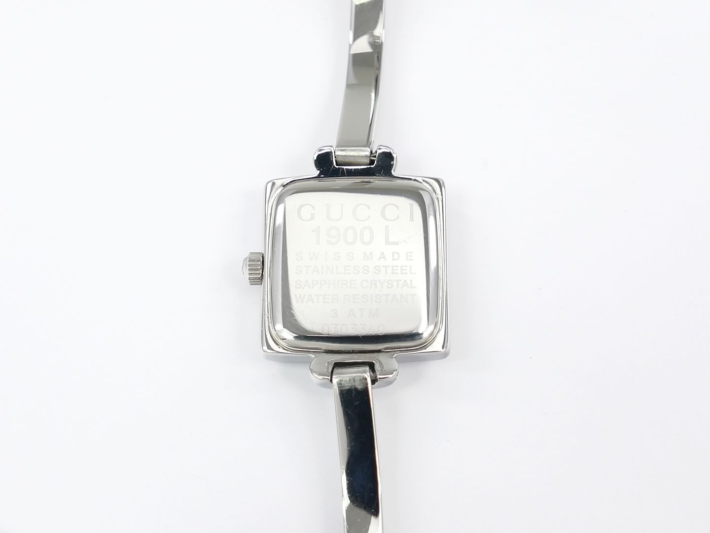 Gucci 1900L Black stainless steel back