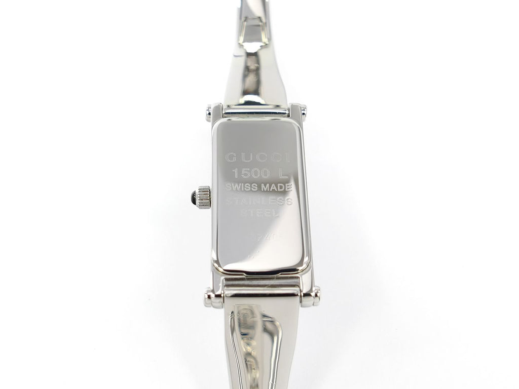 Gucci 1500 L Pink Mother of Pearl stainless steel case back