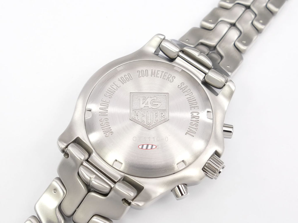TAG Heuer Link Chronograph Blue CT1110.BA0550 screw down case back