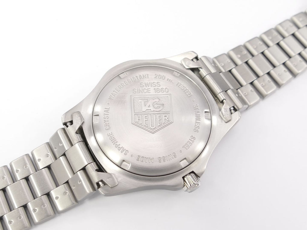 TAG Heuer 2000 Classic Black WK1110-1 screw down case back
