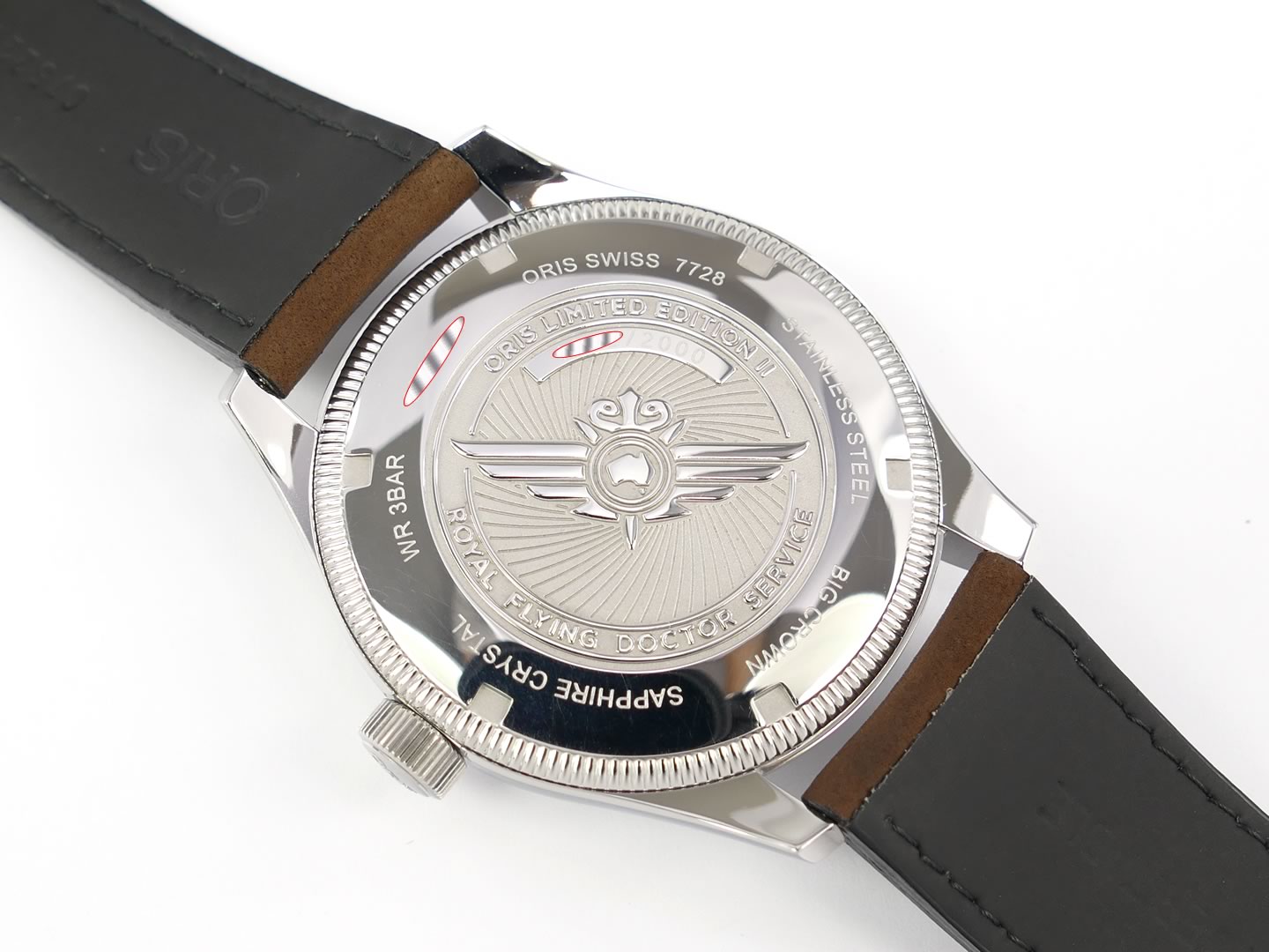Oris Royal Flying Doctor Service Limited Edition II screw down case back