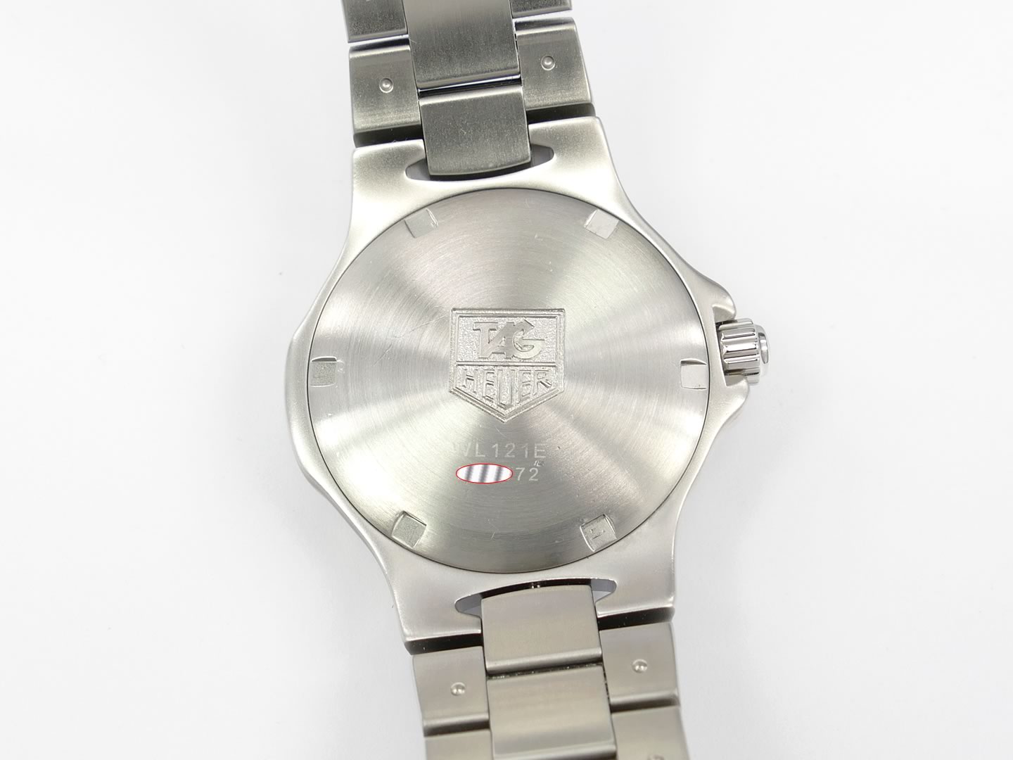 TAG Heuer Kirium Mid Size Silver Dial WL121E.BA0704 screw down case back