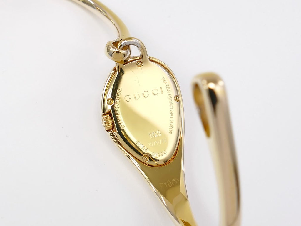 Gucci Horsebit Champagne 18k Gold case back