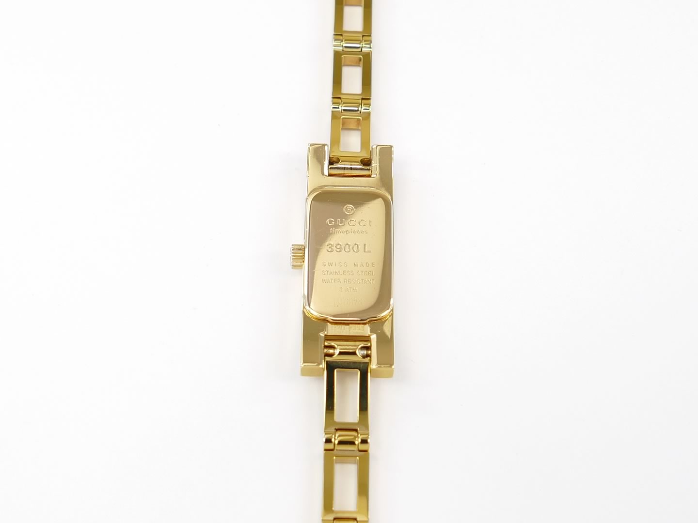Gucci 3900 L 18k Gold Plated case back