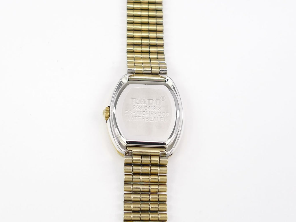 Rado Diastar Champagne stainless steel case back